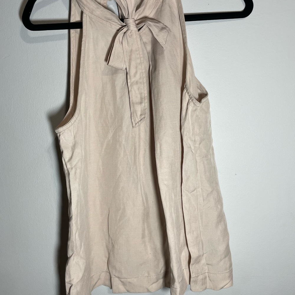 Current Air Cream Tie-Neck Blouse